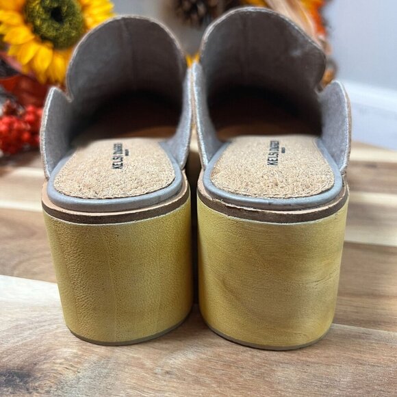 Kelsi Dagger Brooklyn Window Dove Clog Sz 9.5M in Wild Veg Leather - Picture 5 of 11